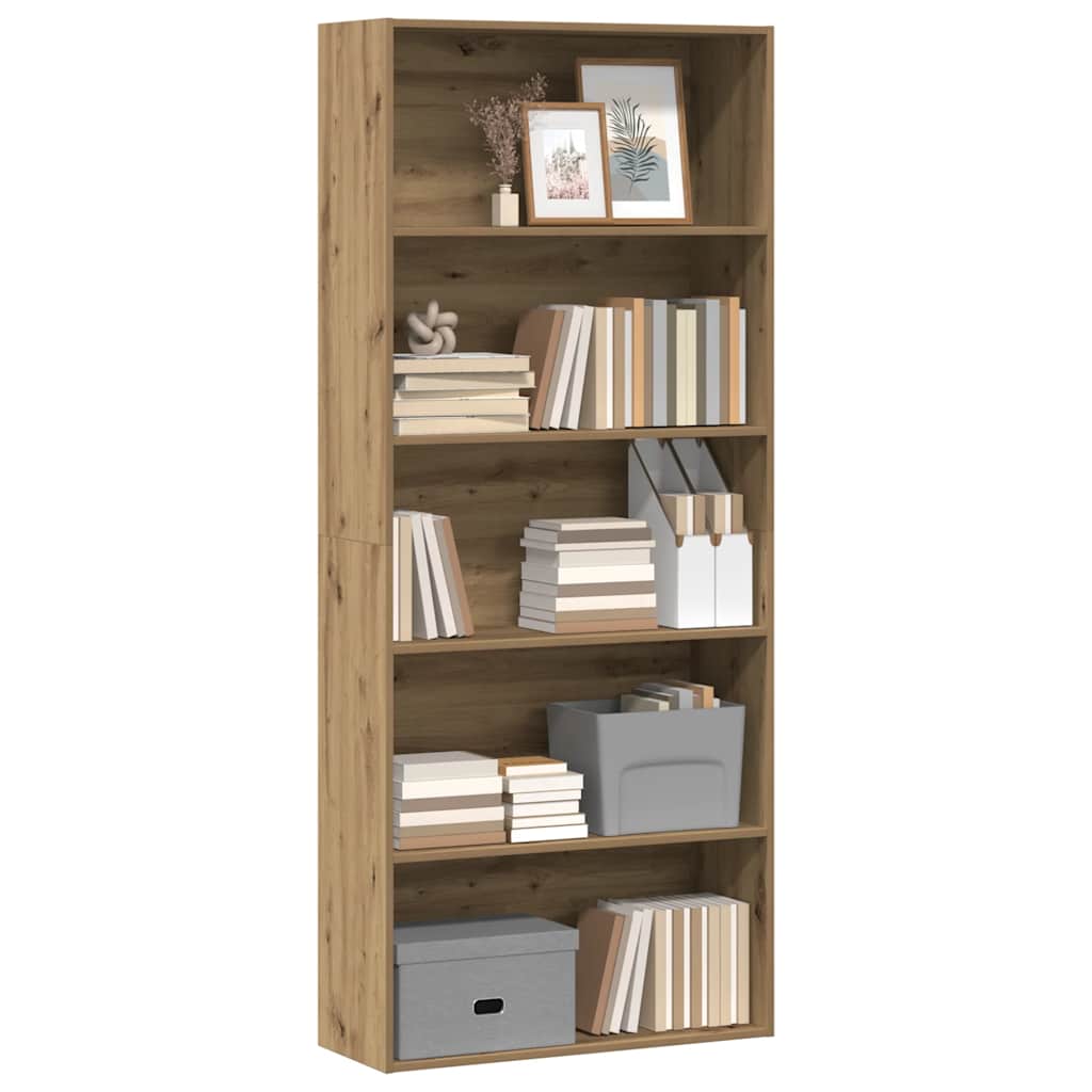 Bücherregal Artisan-Eiche 80x30x189 cm Holzwerkstoff