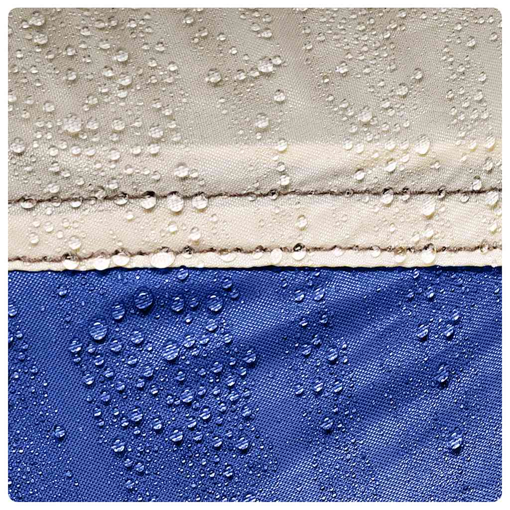 Poolzelt mit abnehmbarem Überzelt Netzwänden Azurblau 512x458cm