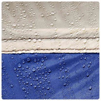 Poolzelt mit abnehmbarem Überzelt Netzwänden Azurblau 512x458cm