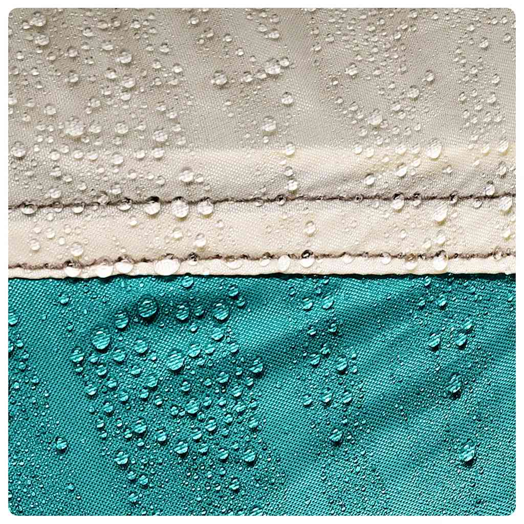 Poolzelt mit abnehmbarem Überzelt Netzwänden Meergrün 618x532cm