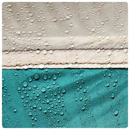 Poolzelt mit abnehmbarem Überzelt Netzwänden Meergrün 618x532cm