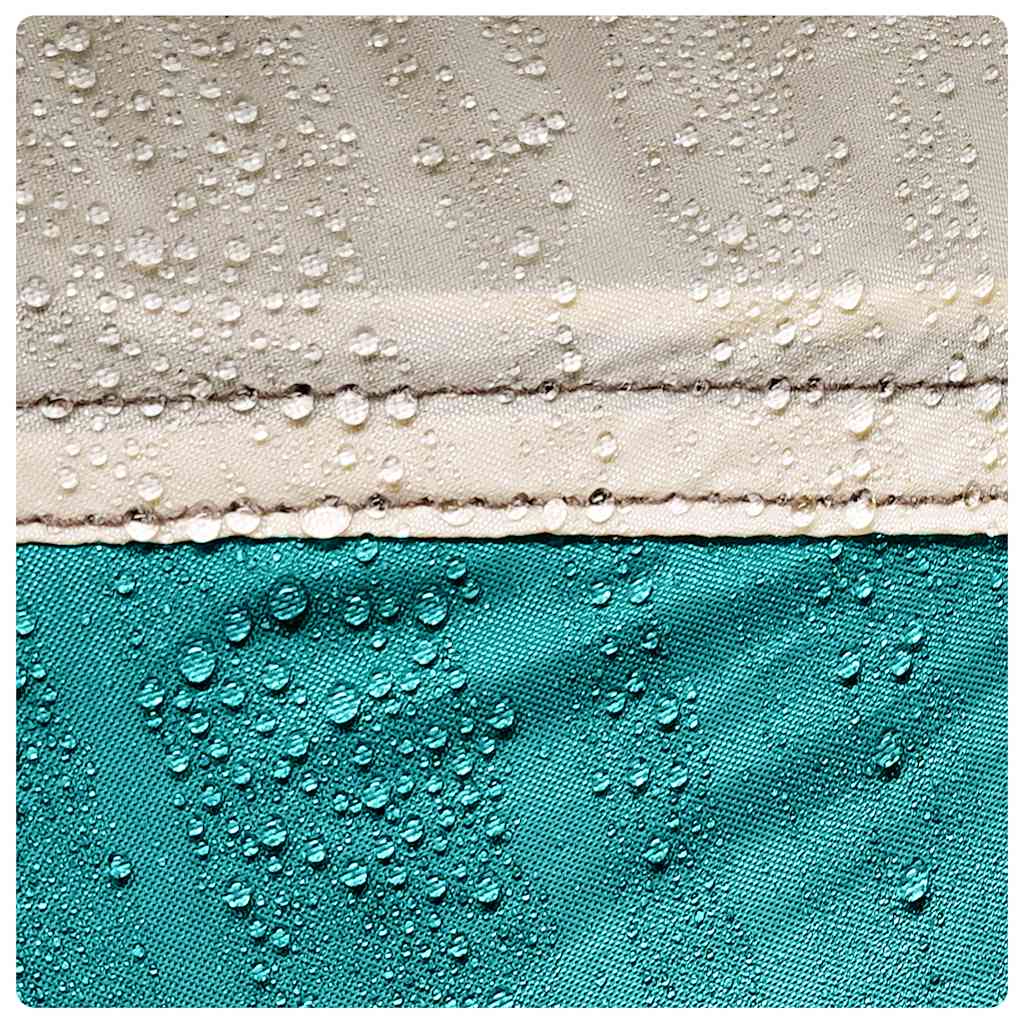 Poolzelt mit abnehmbarem Überzelt Netzwänden Meergrün 670x590cm