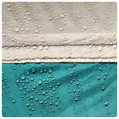 Poolzelt mit abnehmbarem Überzelt Netzwänden Meergrün 670x590cm