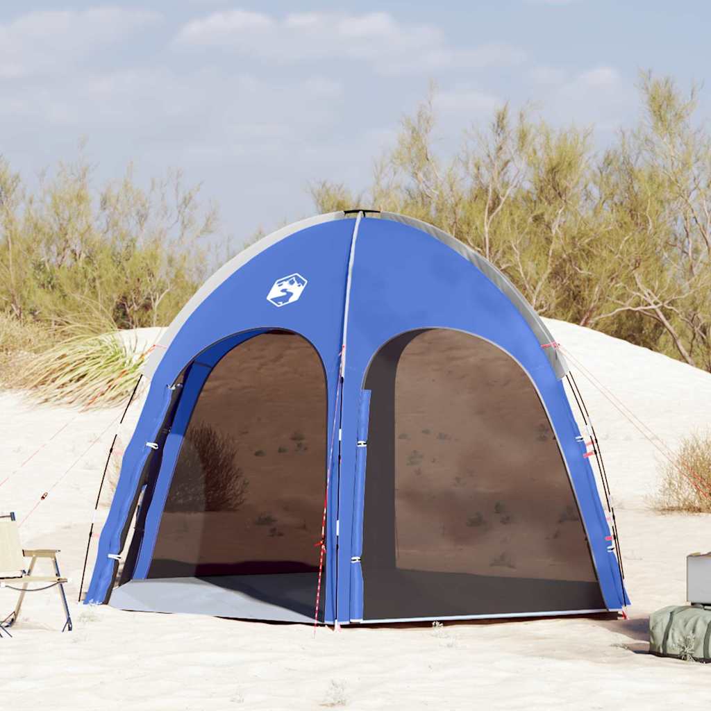 Poolzelt 366 x 305 x 231 cm Polyester und Fiberglas Azure Blau