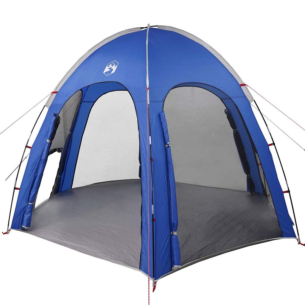 Poolzelt 366 x 305 x 231 cm Polyester und Fiberglas Azure Blau