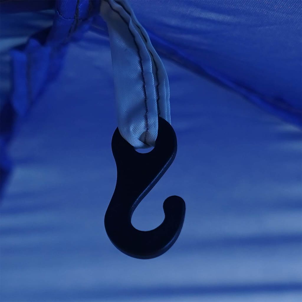 Poolzelt mit Dach Azurblau 366 x 305 x 231 cm Polyester