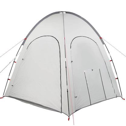 Poolzelt 366 x 305 x 231 cm Polyester und Fiberglas Grau