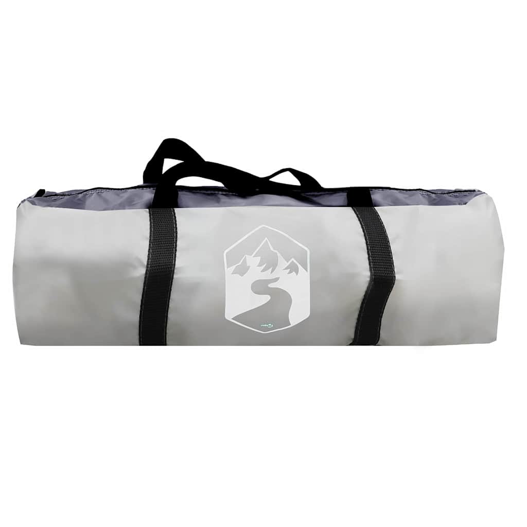 Poolzelt Grau 366 x 305 x 231 cm Polyester und Fiberglas