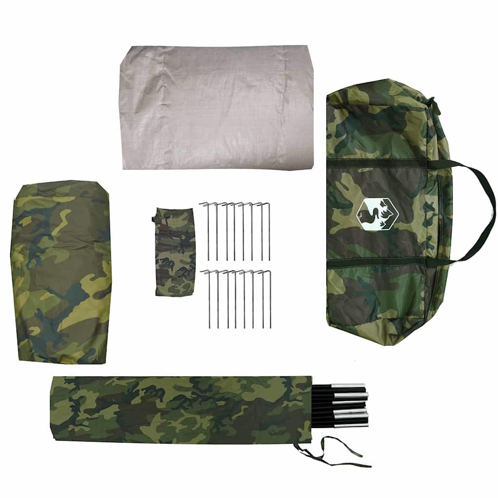 Angelzelt Tarnung 514 x 465 x 187 cm Polyester und Fiberglas