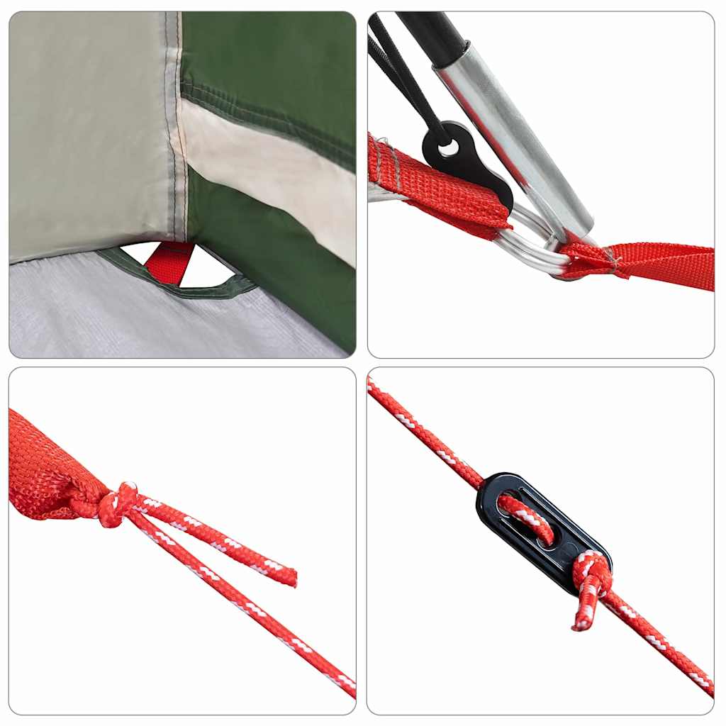 Zelte mit Dach Grün 721 x 335 x 212 cm Polyester