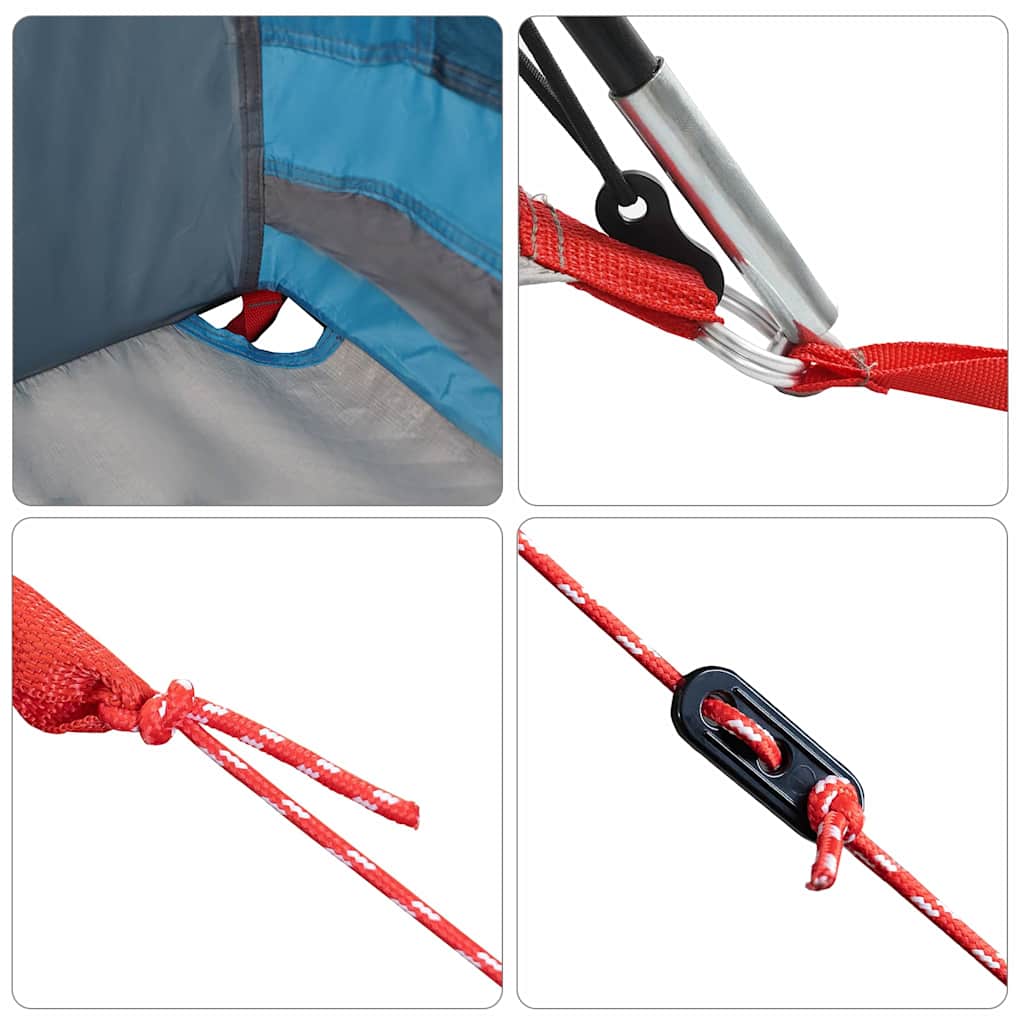 Zelte mit Dach Blau 721 x 335 x 212 cm Polyester