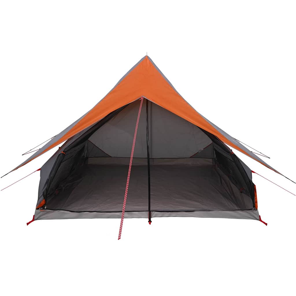 Zelte mit Dach Grau und Orange 256 x 266 x 185 cm Polyester