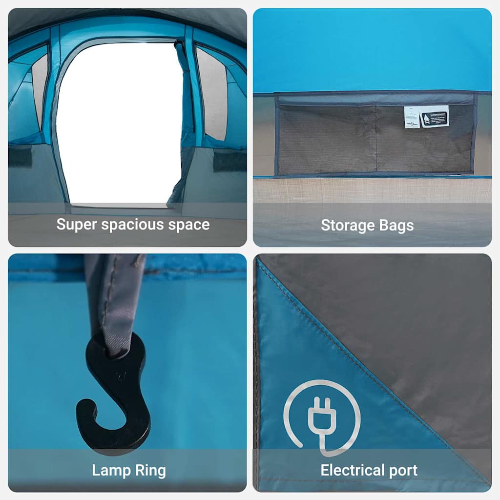 Zelte mit Dach Blau 576 x 325 x 213 cm Polyester