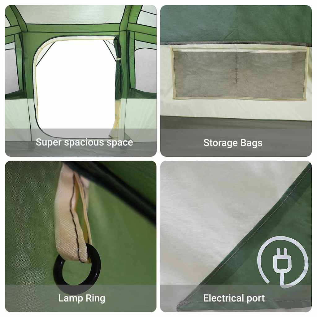 Zelte mit Dach Grün 435 x 255 x 216 cm Polyester