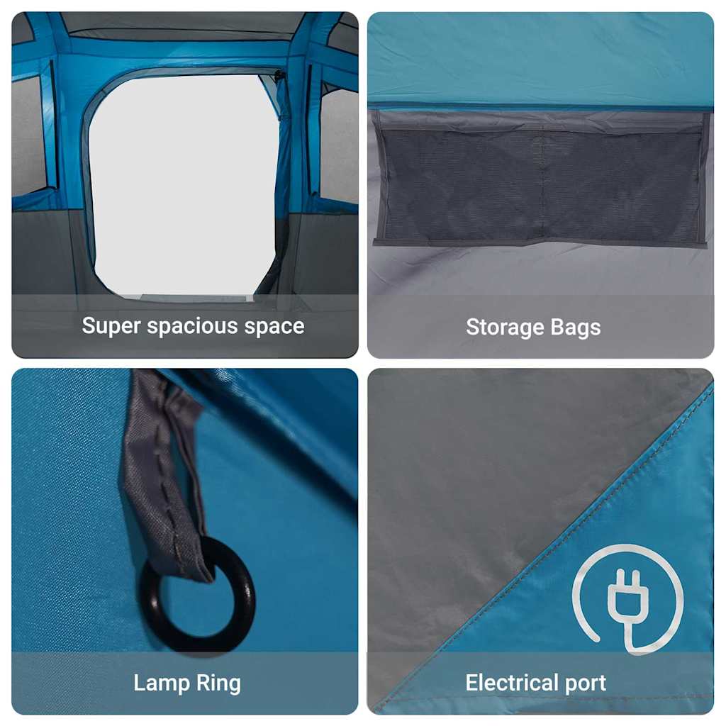 Zelte mit Dach Blau 435 x 255 x 216 cm Polyester