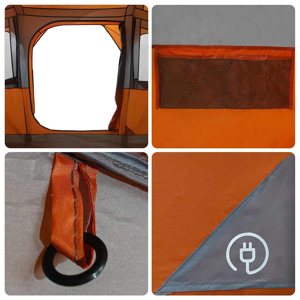 Familienzelt mit Dach Orange und Orange 435 x 255 x 216 cm