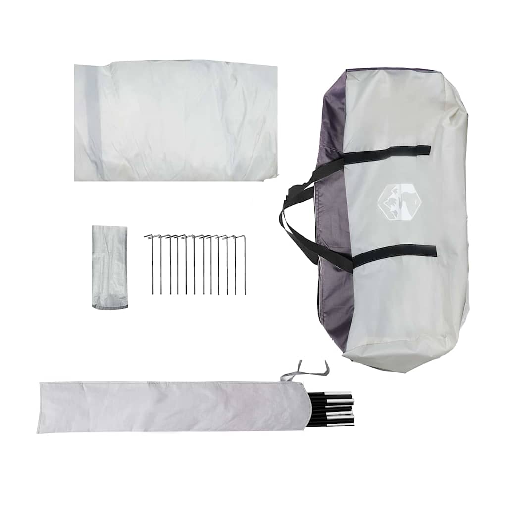 Moskitonetz-Zelt mit Dach Grau 380 x 380 x 225 cm