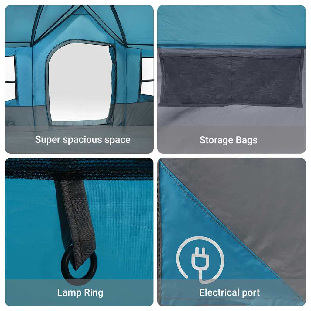 Zelte mit Dach Blau 622 x 295 x 238 cm Polyester