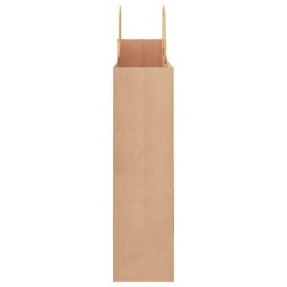 Papiertragetaschen 50 Stk. mit Henkeln Braun 32x12x42 cm