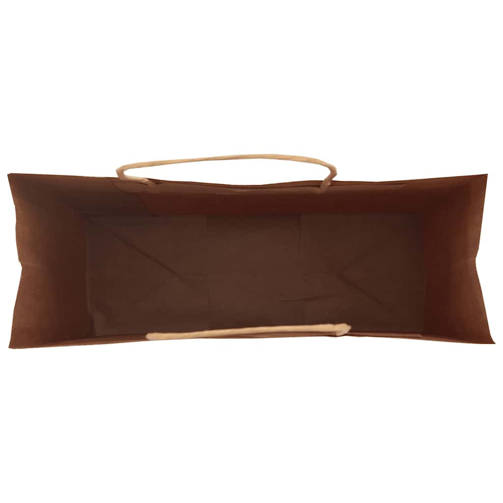 Papiertragetaschen 250 Stk. mit Henkeln Braun 45x17x48 cm