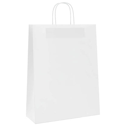 Papiertragetaschen 250 Stk. mit Henkeln Weiß 32x12x42 cm