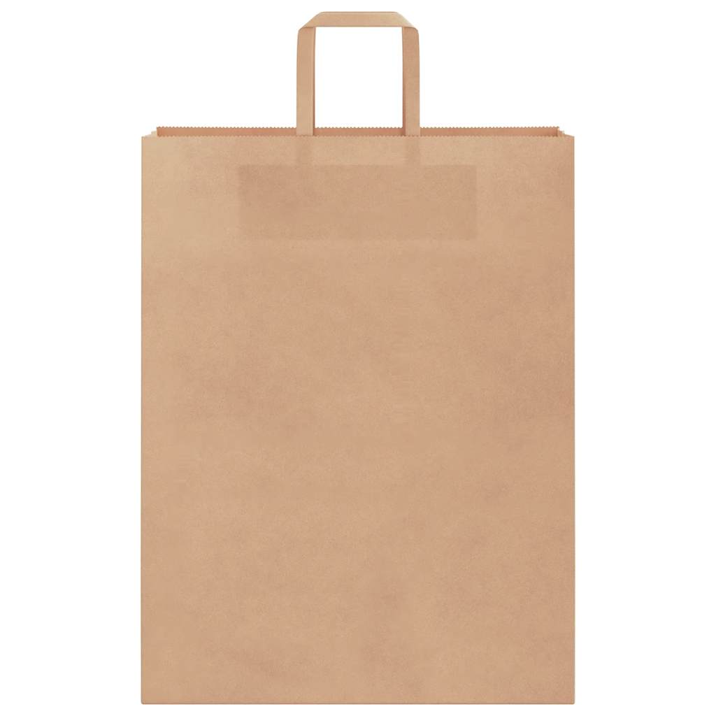 Papiertragetaschen 50 Stk. mit Henkeln Braun 32x12x42 cm