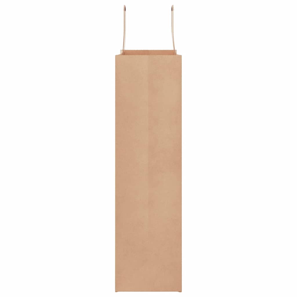 Papiertragetaschen 50 Stk. mit Henkeln Braun 32x12x42 cm