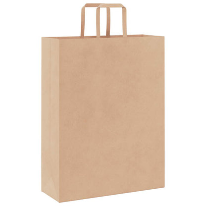 Papiertragetaschen 250 Stk. mit Henkeln Braun 32x12x42 cm