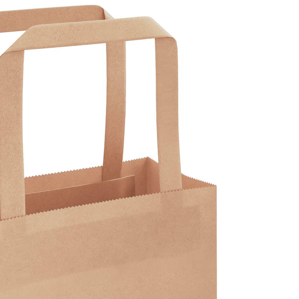 Papiertragetaschen 250 Stk. mit Henkeln Braun 32x12x42 cm
