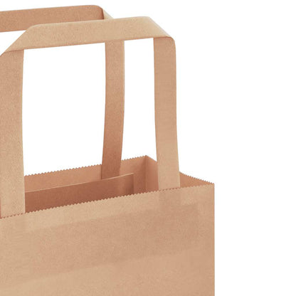 Papiertragetaschen 250 Stk. mit Henkeln Braun 32x12x42 cm