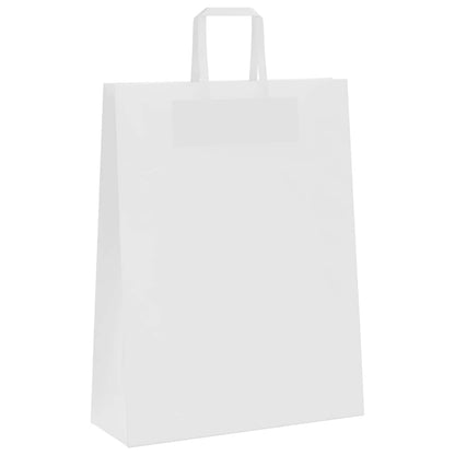 Papiertragetaschen 250 Stk. mit Henkeln Weiß 32x12x42 cm