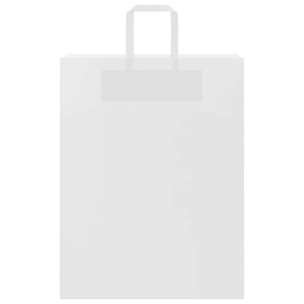 Papiertragetaschen 250 Stk. mit Henkeln Weiß 32x12x42 cm