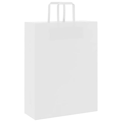 Papiertragetaschen 250 Stk. mit Henkeln Weiß 32x12x42 cm