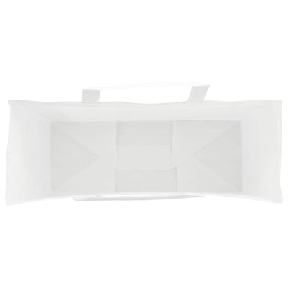 Papiertragetaschen 250 Stk. mit Henkeln Weiß 45x17x48 cm