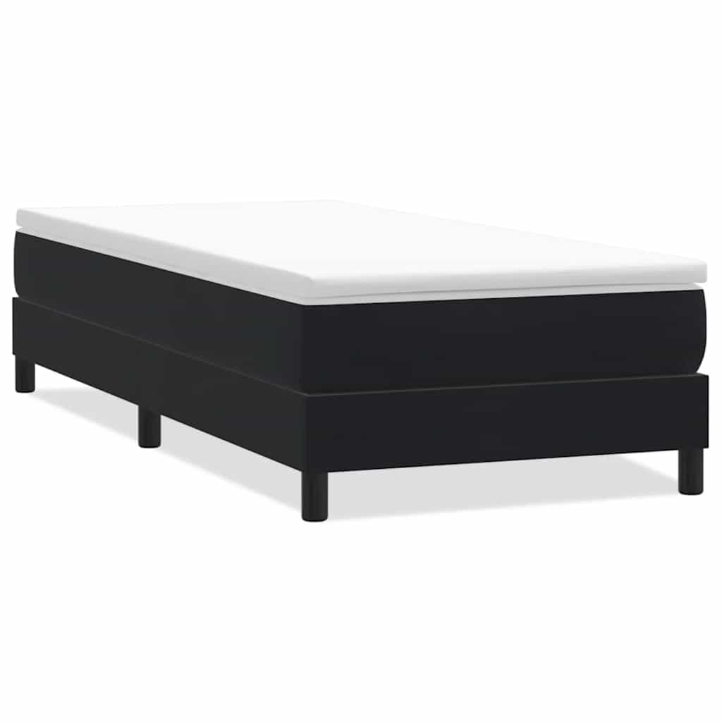 Boxspringbett ohne Matratze Schwarz 80x210 cm Samt