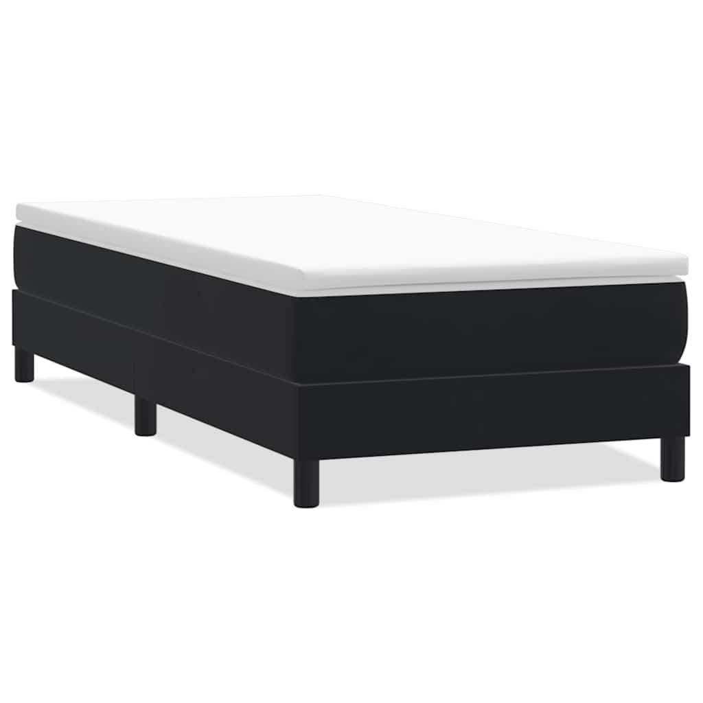 Boxspringbett ohne Matratze Schwarz 80x210 cm Samt