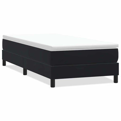 Boxspringbett ohne Matratze Schwarz 90x210 cm Samt