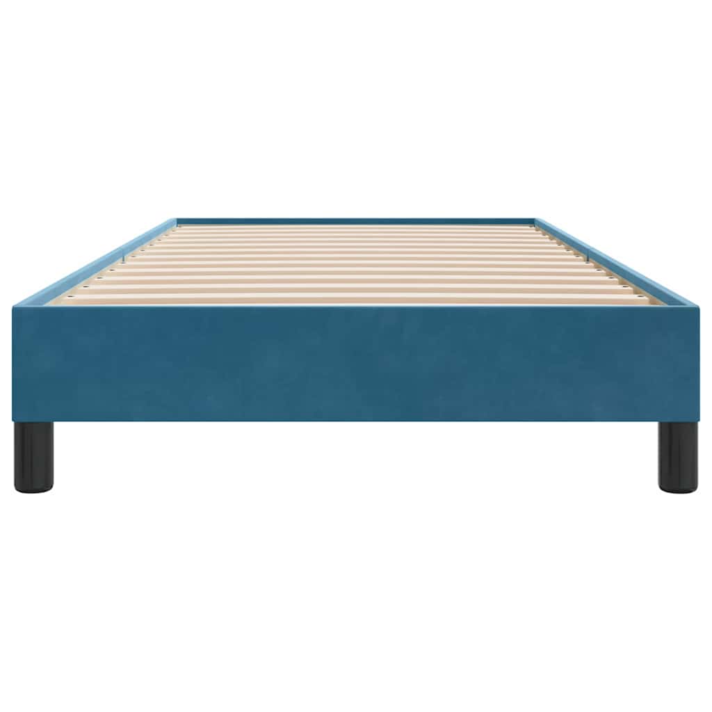 Boxspringbett ohne Matratze Dunkelblau 90x210 cm Samt