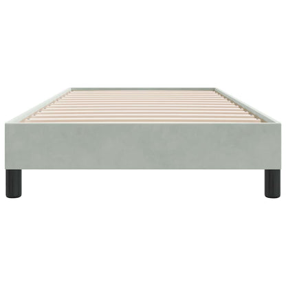 Boxspringbett ohne Matratze Hellgrau 100x210 cm Samt