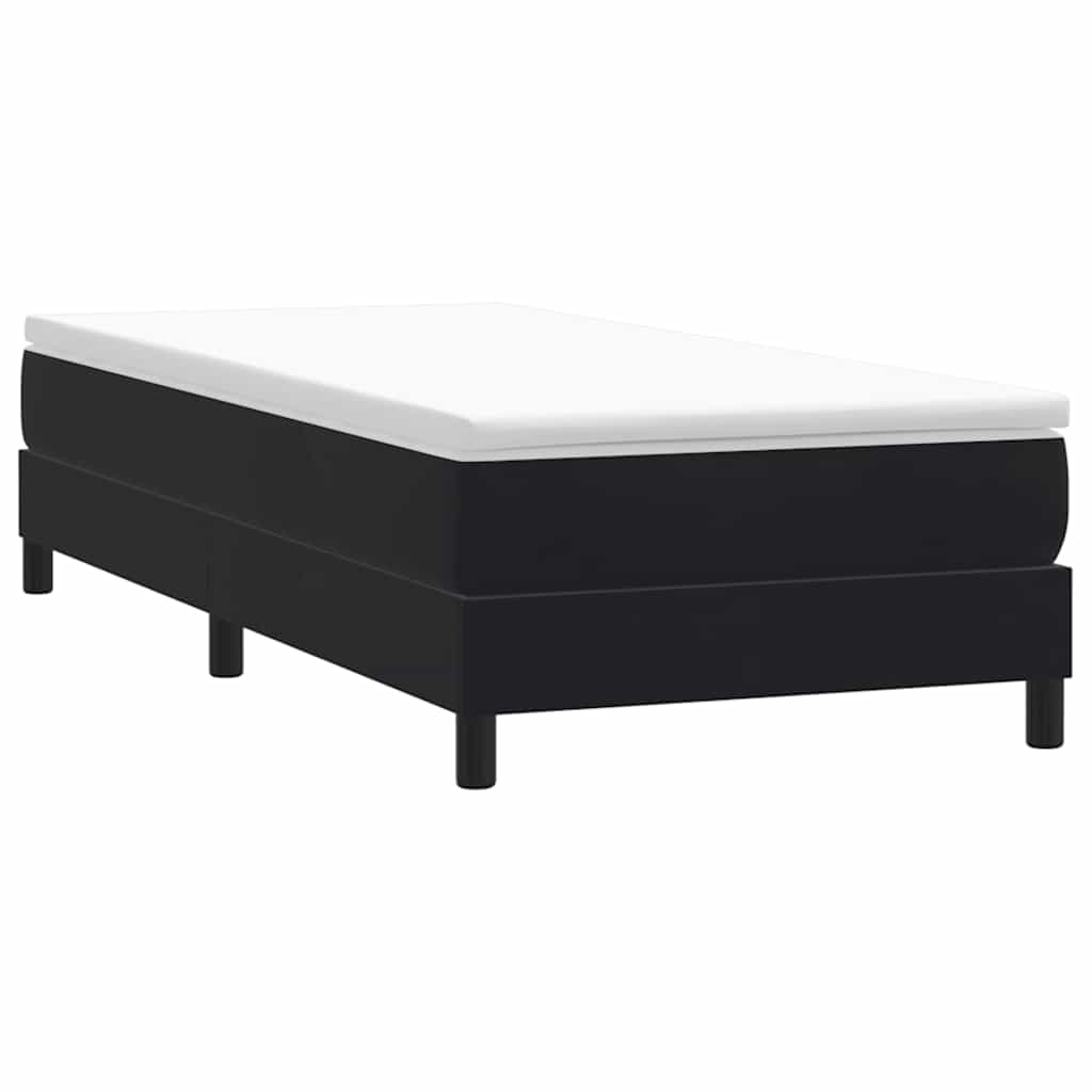 Boxspringbett ohne Matratze Schwarz 100x210 cm Samt