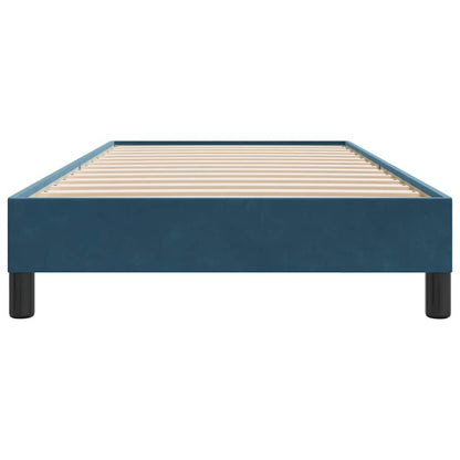 Boxspringbett ohne Matratze Dunkelblau 100x210 cm Samt