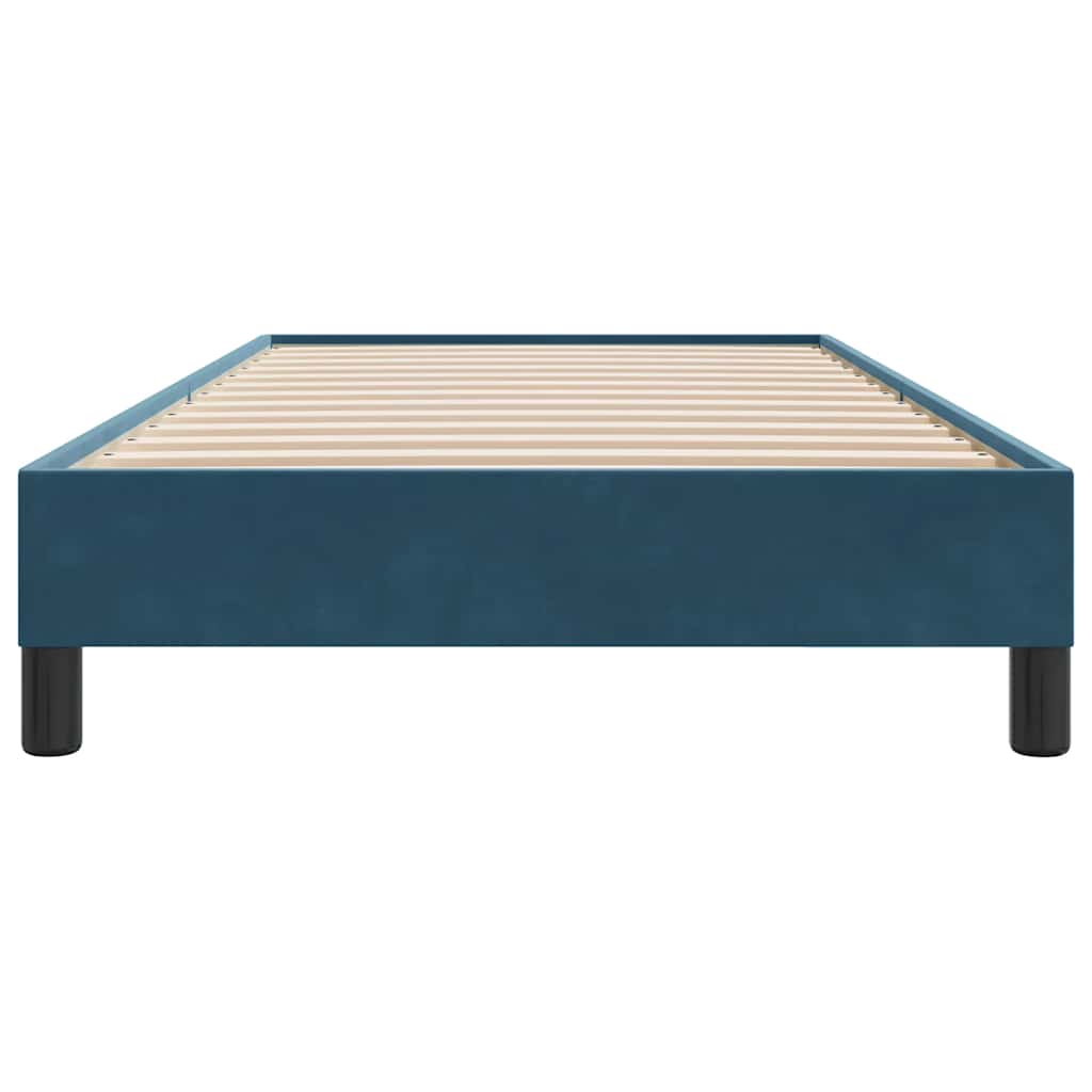 Boxspringbett ohne Matratze Dunkelblau 100x210 cm Samt
