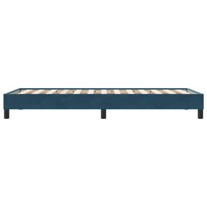 Boxspringbett ohne Matratze Dunkelblau 100x210 cm Samt