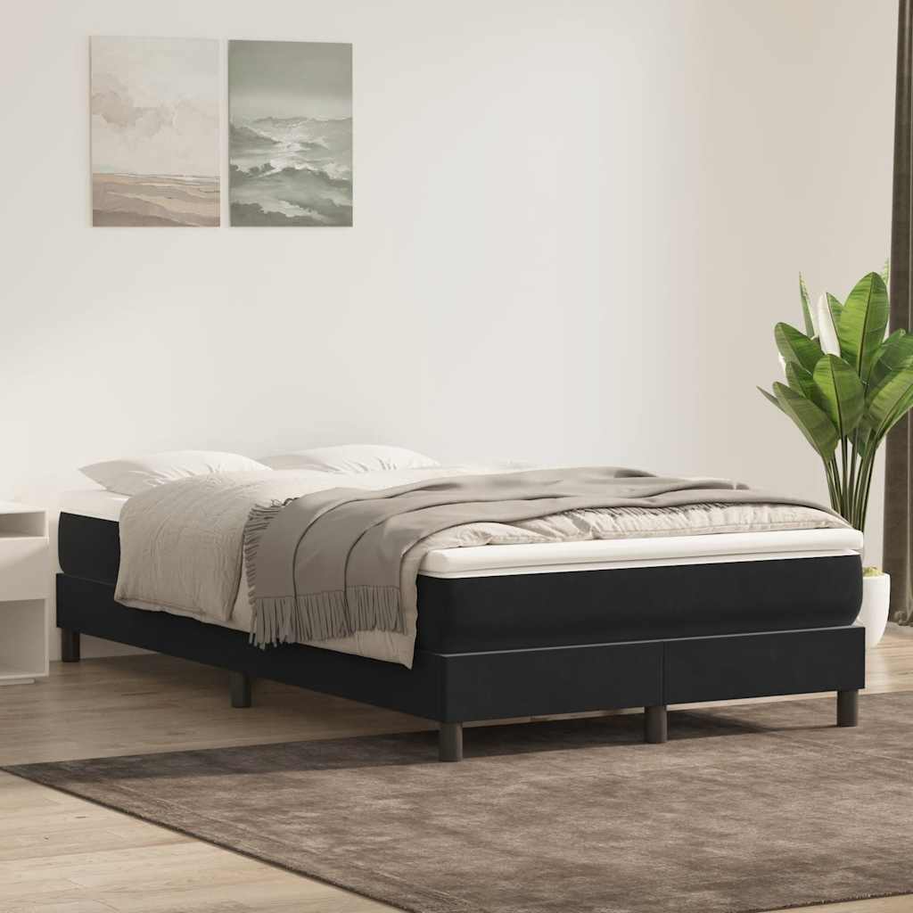 Boxspringbett ohne Matratze Schwarz 120x210 cm Samt