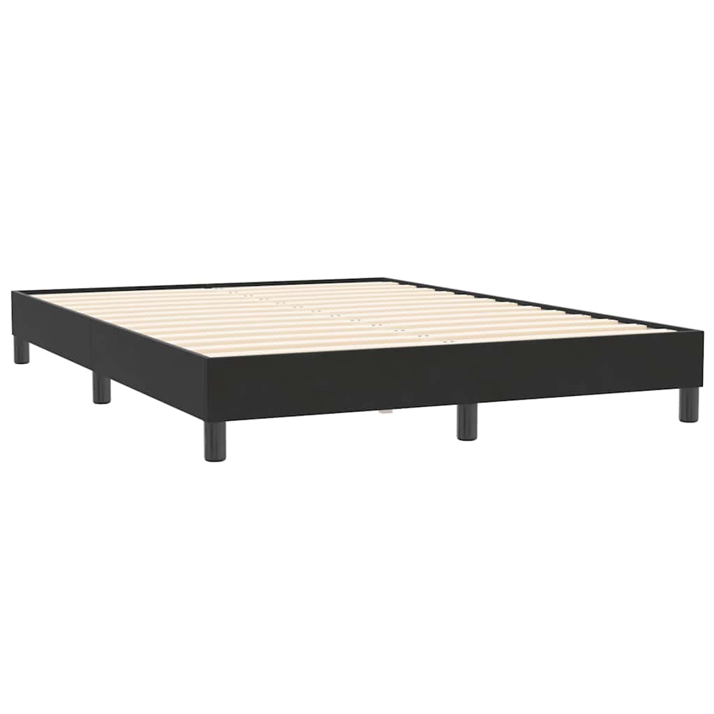 Boxspringbett ohne Matratze Schwarz 160x210 cm Samt