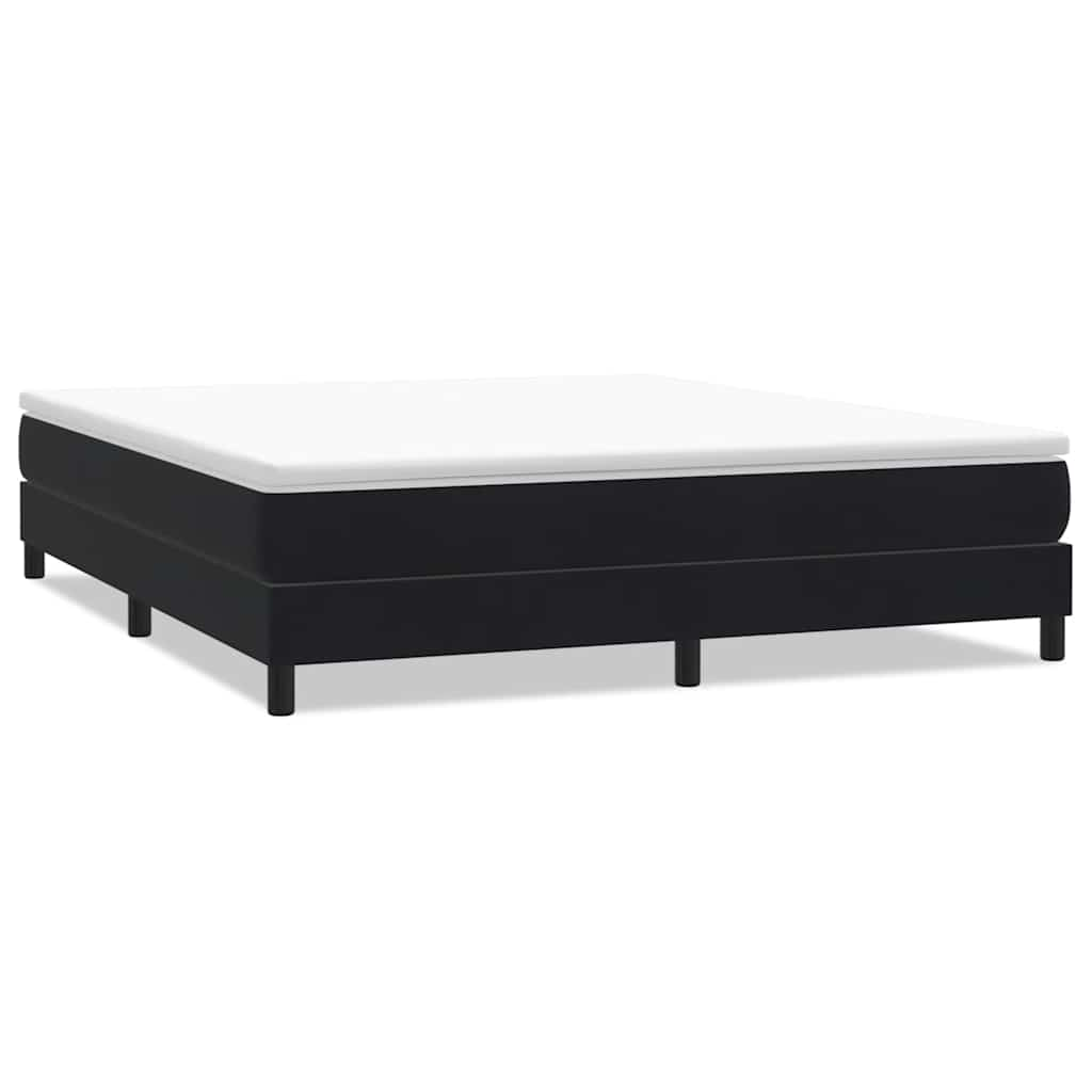 Boxspringbett ohne Matratze Schwarz 180x210 cm Samt