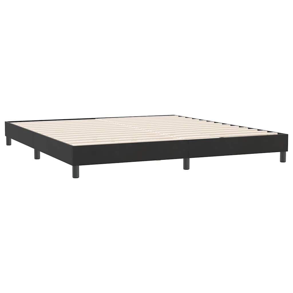 Boxspringbett ohne Matratze Schwarz 180x210 cm Samt