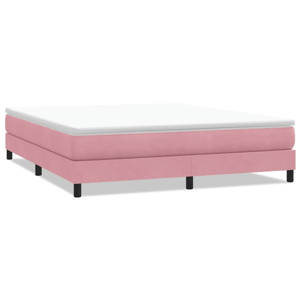 Boxspringbett ohne Matratze Rosa 180x210 cm Samt