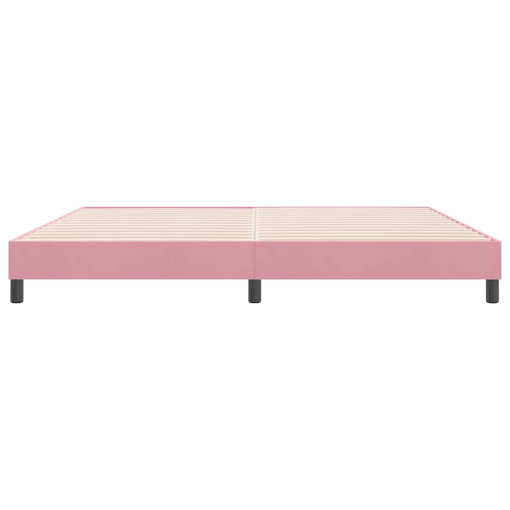 Boxspringbett ohne Matratze Rosa 180x210 cm Samt