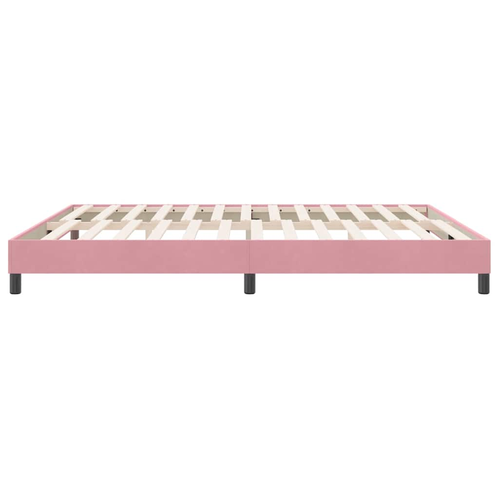 Boxspringbett ohne Matratze Rosa 180x210 cm Samt